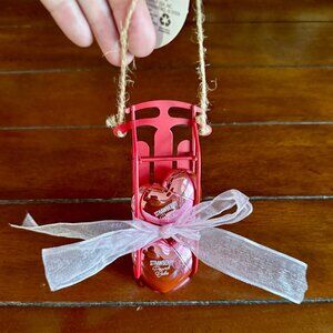 NEW 3-Pc Strawberry Pound Cake Lip Oil Bath & Body Works & Red Sled Ornament